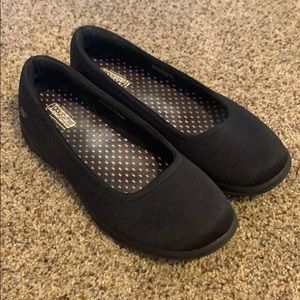 Sketchers GO-Step Black Flats Shoes